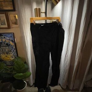 Black Women's Straight-Leg Utility Pants